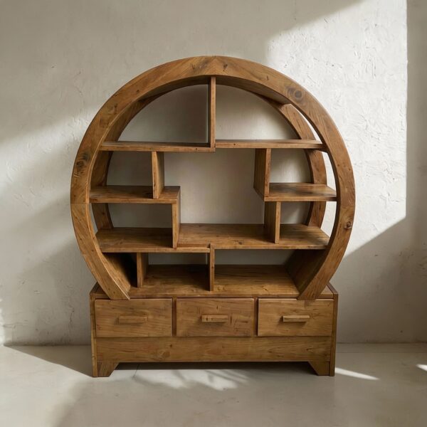 Teak Oriental Book Rack