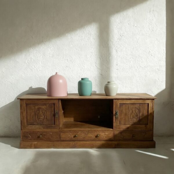 Vase Set 3 Pink Blue White