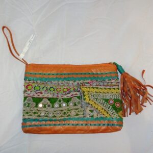 D2-09 Genuine ethnic leather wallet L