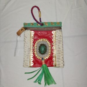 D2-10 Genuine ethnic leather wallet S