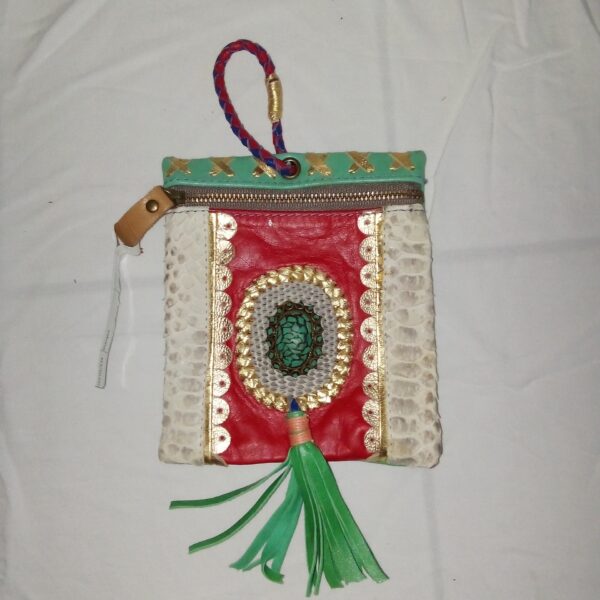 Genuine ethnic leather wallet S