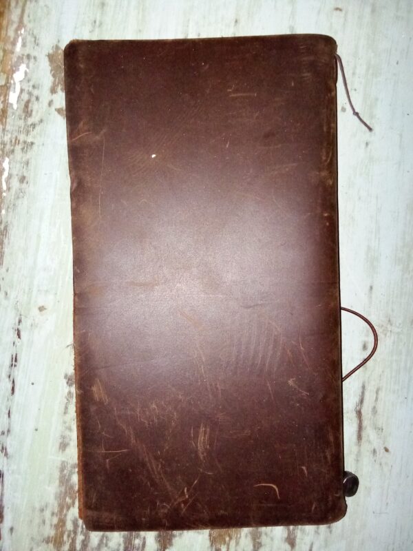 Genuine leather notebook