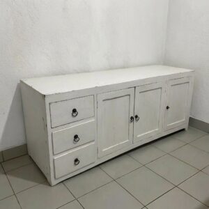 D3-01 Teak Shabby TV Cabinet