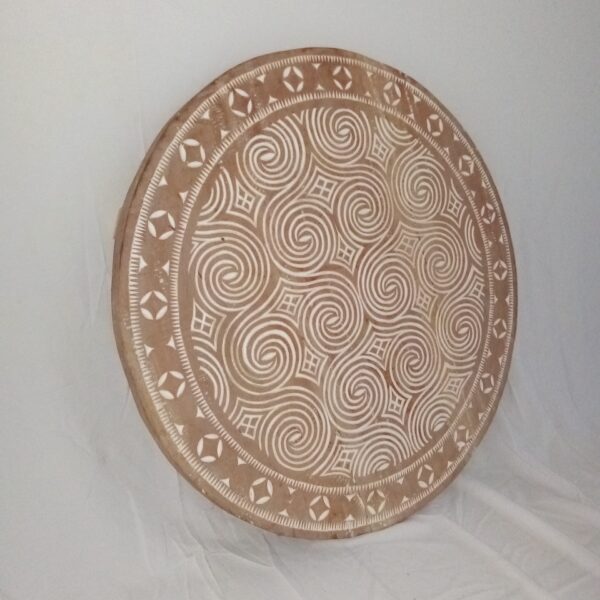 2 Round Carved Boards