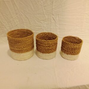 D7-06 Woven Pot Set of 3