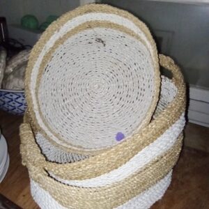 D7-07 Woven Oval Basket Set of 3