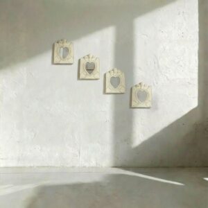 D8-12 Heart Mirror Set of 4