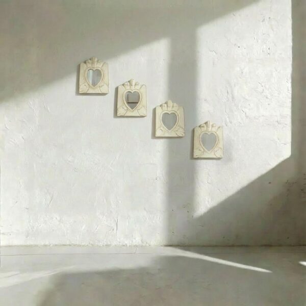 Heart Mirror Set of 4