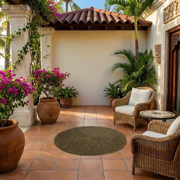 Round Knitted Carpet