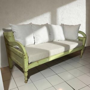 M-04 Teak Sofa + Mattress + 4 Cushions