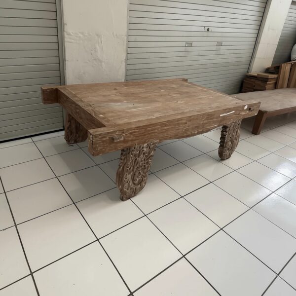 Teak Coffee Table Carving Leg