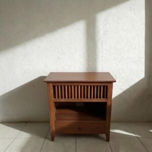 M-26 Teak Bedside Console Set of 2