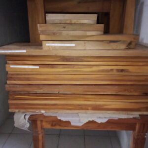 M-29 Teak Wall Rack Set of 12