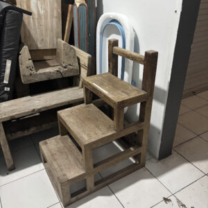 M-45 Teak Rustic Stair