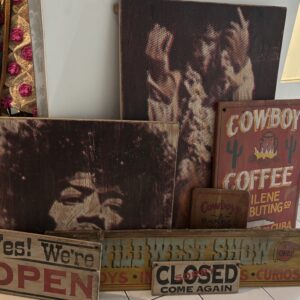 M-54 Wooden Restaurant Decorations Set of 7